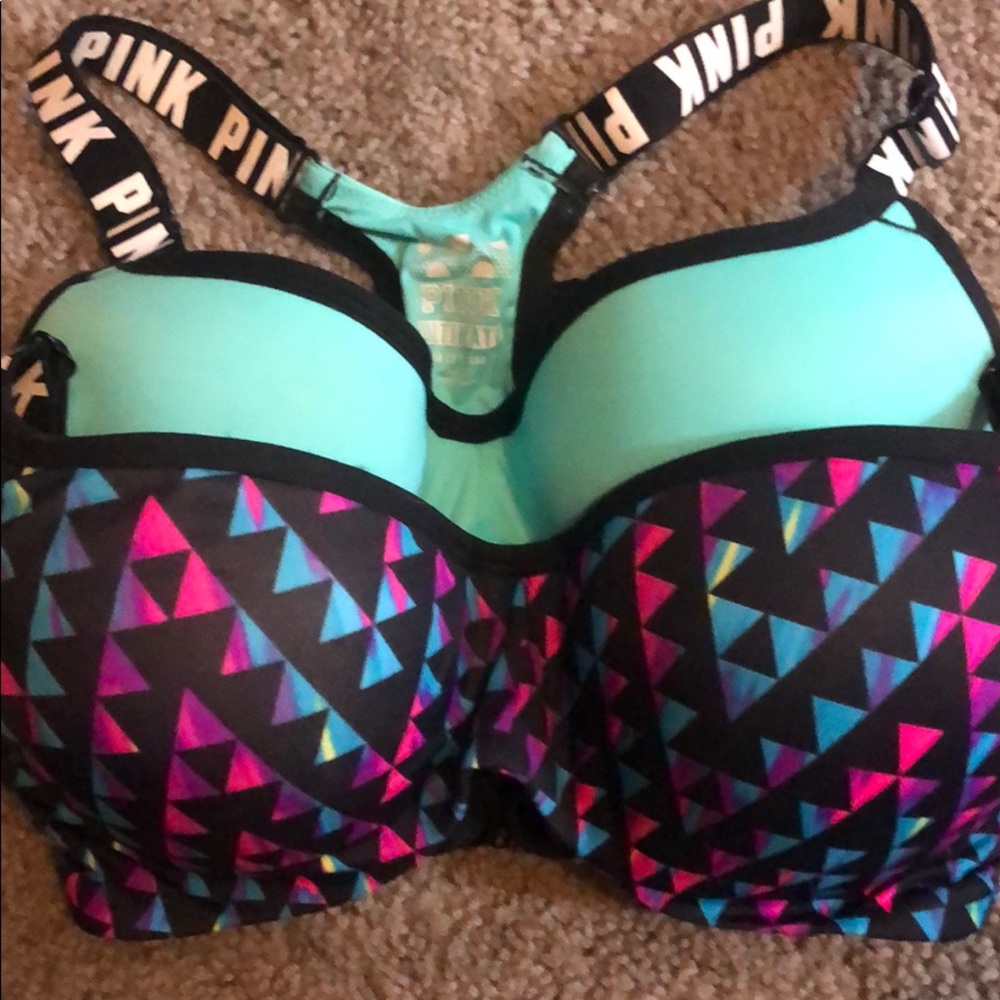 Pink Push Up Sports Bras (set of two)